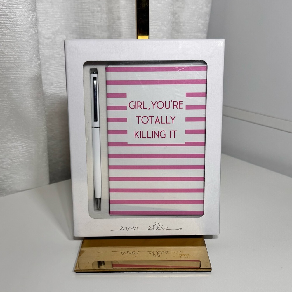 Pink and White Journal